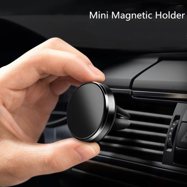 

cell phone mounts & holders universal magnetic aluminum alloy car holder vent navigation bracket mobile lazy person