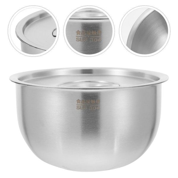 

bowls 1pc stainless steel bowl practical steamed egg with lid instant noodle