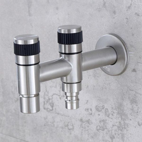 

bathroom sink faucets double bibcock stainless steel lengthen faucet washing machine single cold water for garden outdoor