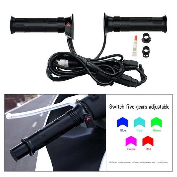 

handlebars intelligent five-speed temperature control handle cover motorcycle modified electric heating cycling accessories