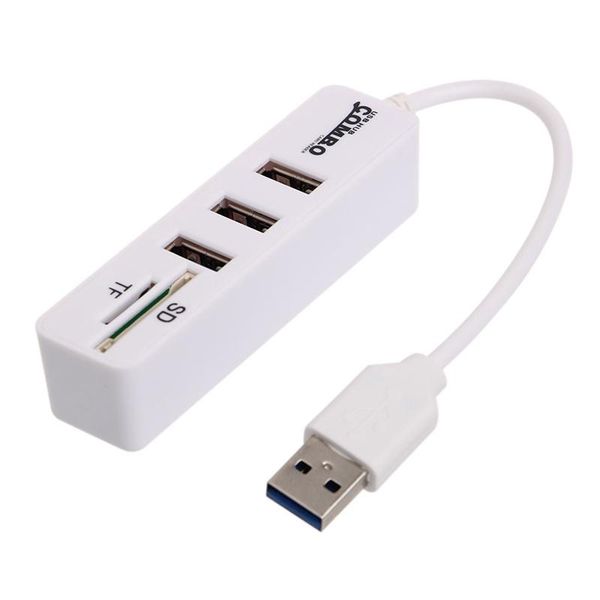 

hubs 3 port usb 2.0 hub splitter combo micro connector cable otg sd/tf card reader