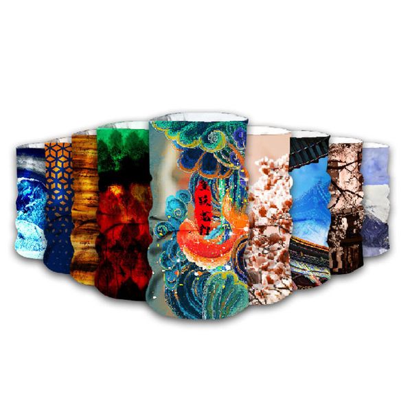 

silk ice sunscreen seamls magic headband riding mask