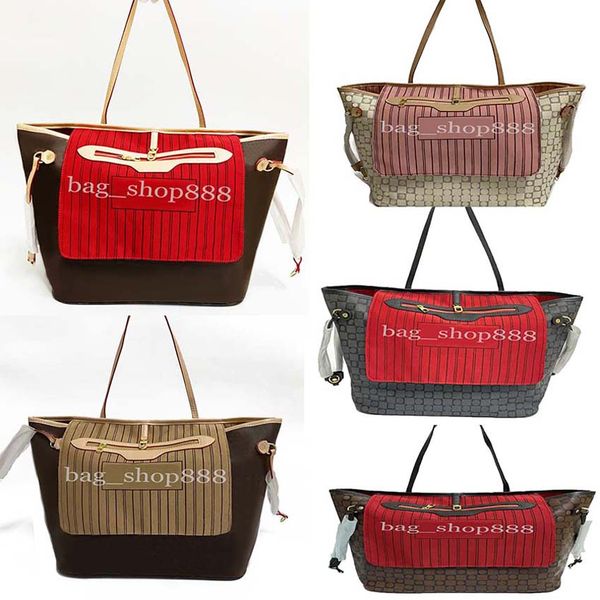 

High quality Luxury designer Classic Flower Brown With Original Bags Serial Number purse Large Shopping bag handbags Totes Package Shoulder 04