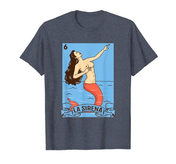 

La Sirena Mexican Loteria Shirt, Mainly pictures