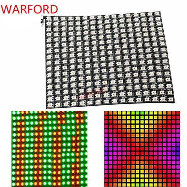 

8x8/16x16/32x8 ws2812b led pixel 2811 ic individually addressable module rgb heatsink digital pixels panel modules
