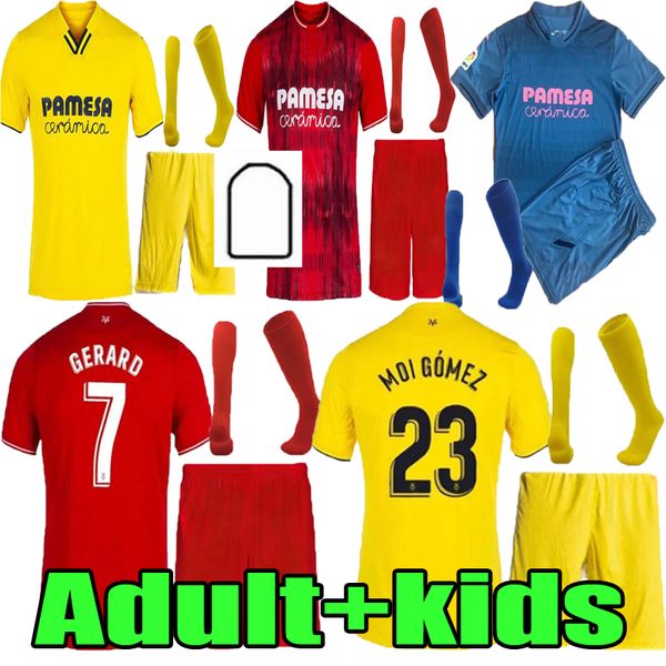 

2021 2022 villarreal cf soccer jersey 21/22 pau gerard paco alcacer chukwueze camiseta dia a.pedraza yeremi foyth parejo jerseys men kids ki, Black;yellow