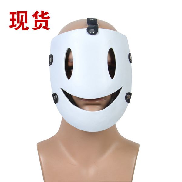 

mask japanese anime sky half face resin mask masquerade dance smiley face cos prop