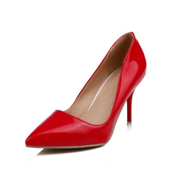 

dress shoes plus size pointy simple ladies high heels women woman pumps, Black