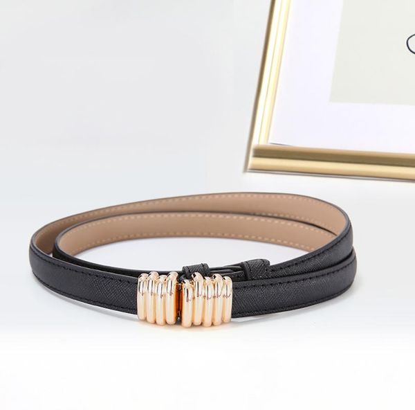 

belts women's belt decoration casual solid color matching dress shirt alloy leather fashion trend all-match trouser, Black;brown