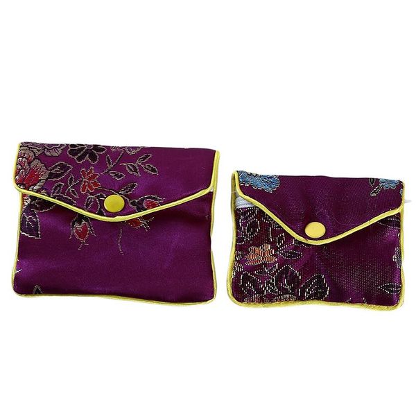 

satin embroidery bag jewelry pendant ring bracelet storage bags
