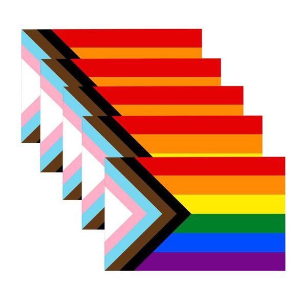 

wall stickers 5pc rainbow face flag car lgbt gay outside decoration accessories supplies
