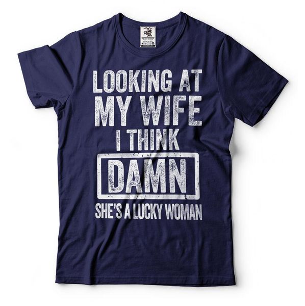 

husband t-shirt funny gift for husband tee shirt, White;black
