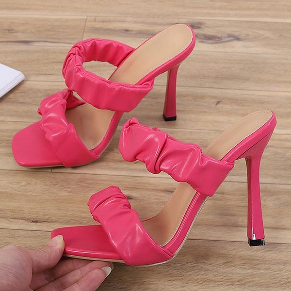

women slides 11cm high heels mules female summer fashion outdoor slipper peach sandals lady quality platform shoes slippers, Black