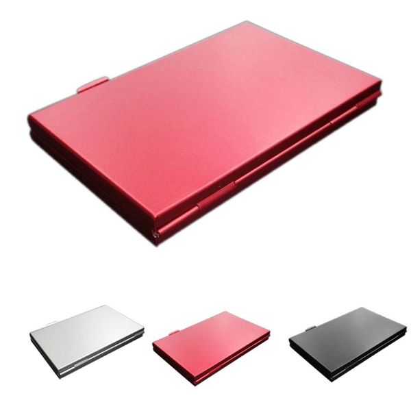 

selling modern style red aluminum memory card storage case box holders for micro sd 24tf cell phone repairing tools