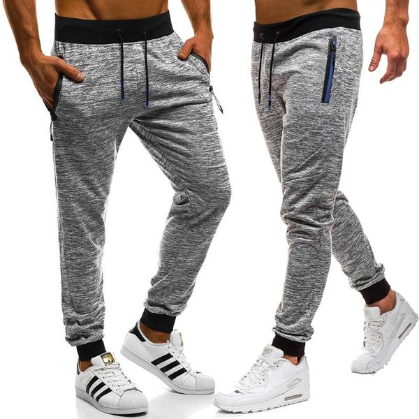 

men's pants 2021 athletic fashion casual jogger stretch high quality, Black