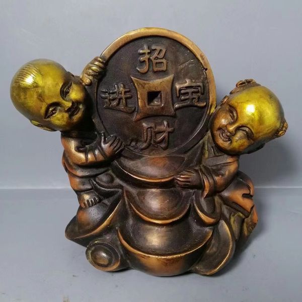 

crafts incense burner antique pure copper office lucky fortune ornaments