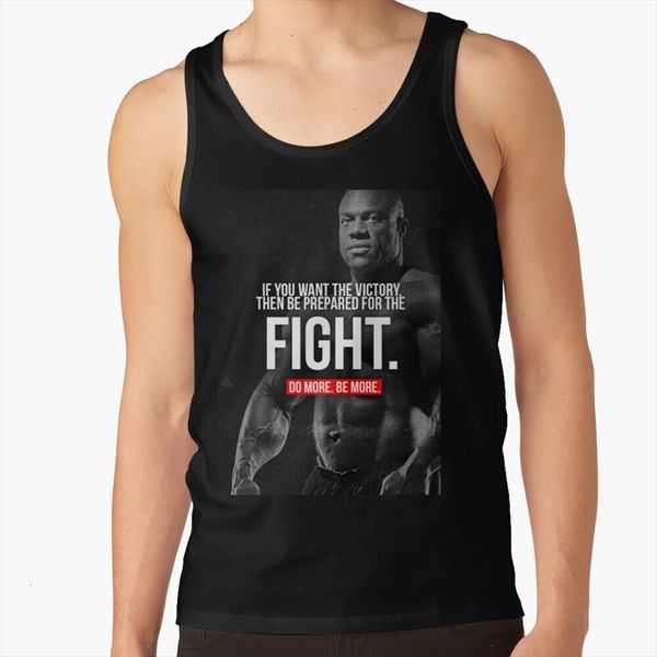 

phil heath bodybuilding inspirational gyms clothing cotton tank mens singlet sleeveless, White;black