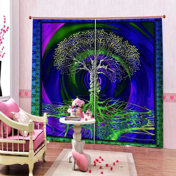 

curtain & drapes custom 3d curtains for living room bedroom dream tree blackout window kitchen door
