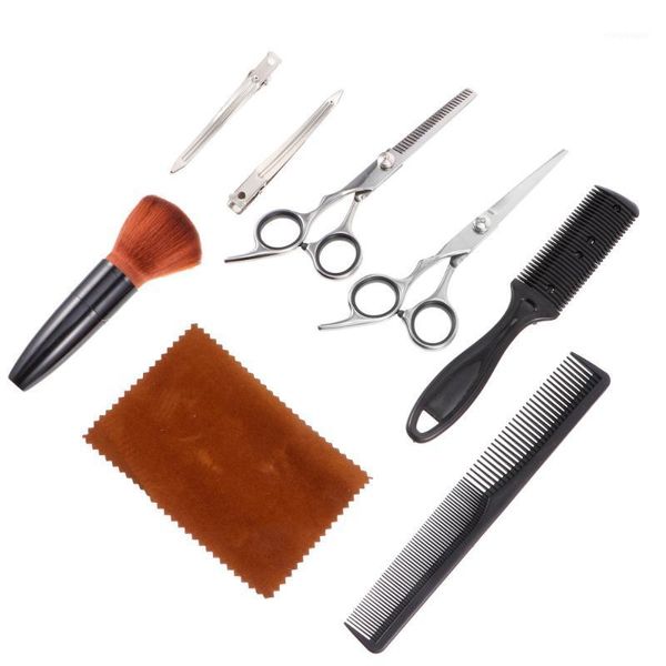 

10pcs hairdressing scissors set stainless hair cutting thinning kit1