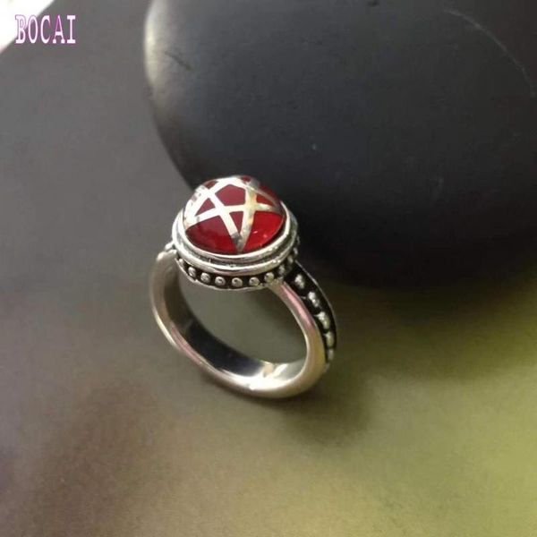 

cluster rings 925 sterling silver five-pointed star ring, Golden;silver
