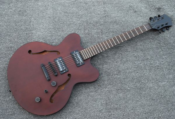 vinho tinto semi-oco-corpo Hofner 335 jazz guitarra super fino corpo de mogno elétrico guitare projetado em alemão
