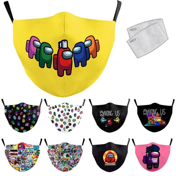 

3d digital adjustable cotton mask dust and haze proof filter chilen's printed