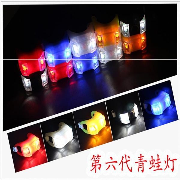 

bicycle frog night riding warning children scooter balance car colored mountain bike tail lights bicycle accessories