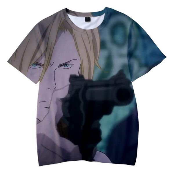 

men's t-shirts cool classic creative 3d banana fish men's tshirt funny leisure children boys/girls tshirts summer anime cute o-neck, White;black