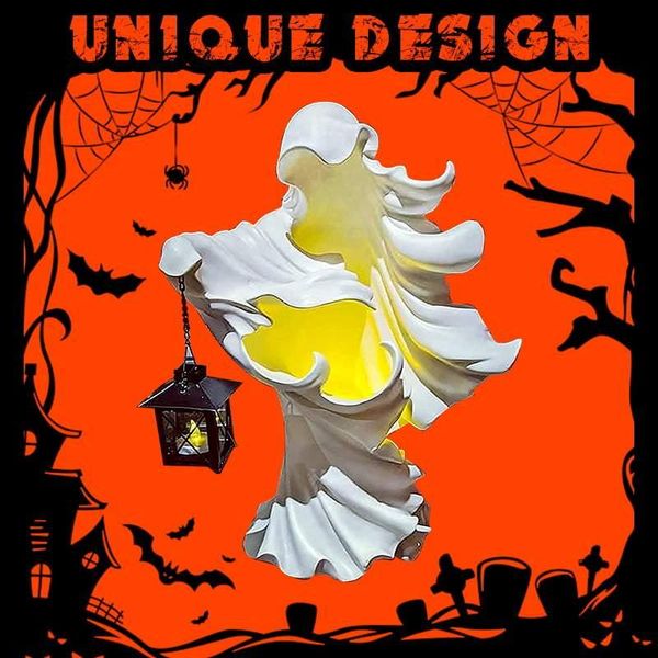 

garden decorations the ghost looking for light hell messenger with lantern witch resin halloween ornament decorative lamp drop