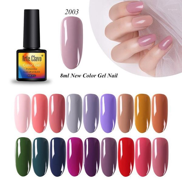 

arte clavo 8ml arrival gel lak nail polish uv led soak off art primer semi permanent pink red hybrid varnish1, Red;pink