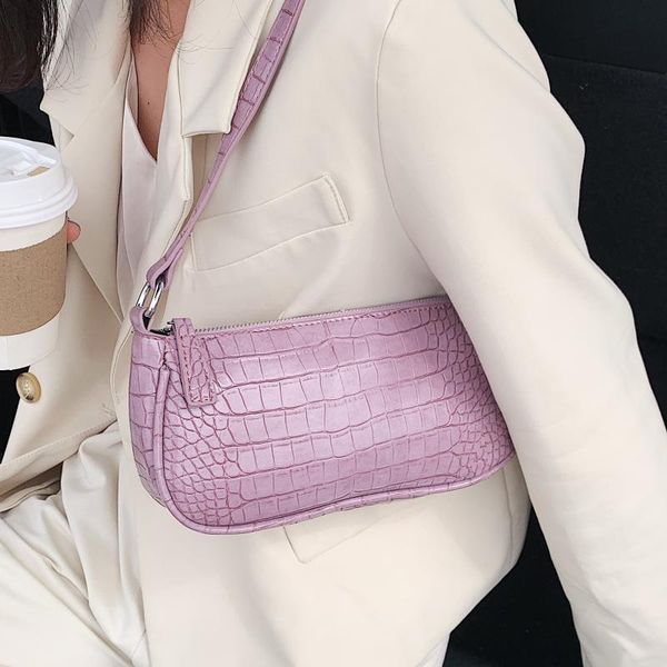 

evening bags stone pattern pu leather shoulder for women 2021 solid color lady handbags and purses female small clutch travel handbag