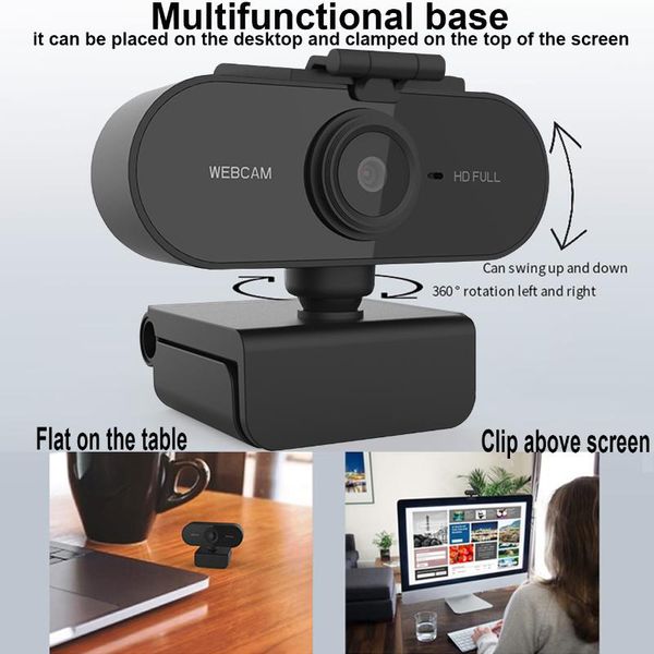 

webcams web camera hd with microphone webcam for pc computer mac lapdeskplug and play usb date cable 360 rotatable