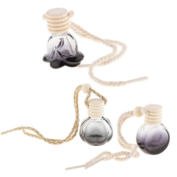 

car air freshener 10pcs glass perfume bottle pendant hanging decor essential oil diffuser