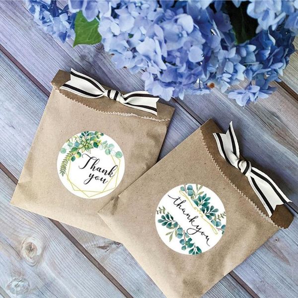 

500pcs thank you for your purchase stickers round seal labels candy gift box wrap
