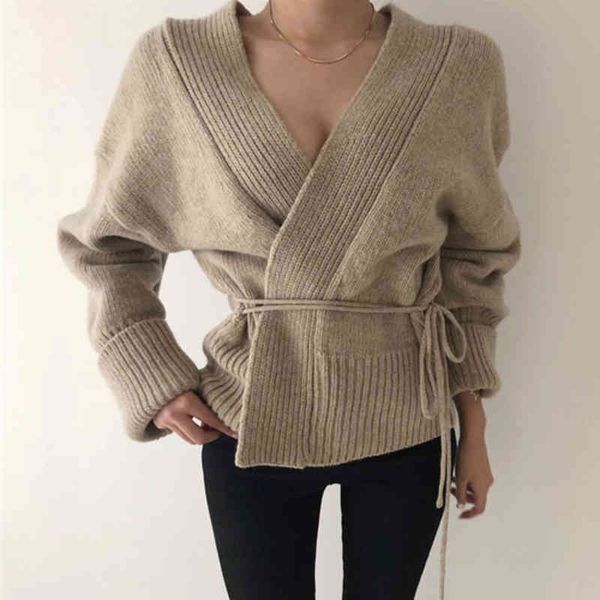 

women's knits & tees irmÃ£ fara nova primavera outono camisola com decote em v da mulher vintage oco para fora casaco cÃ¡qui ca, White