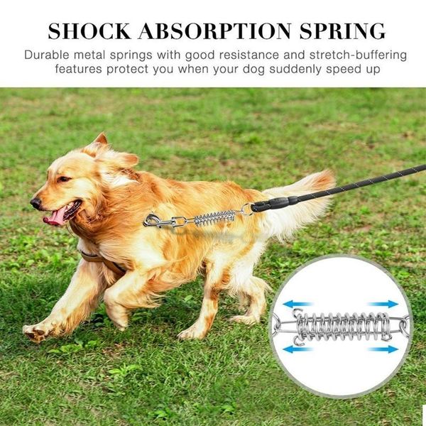 

dog collars & leashes leash reflective comfort pet lead spring explosion-proof round rope nylon traction for medium large dogs
