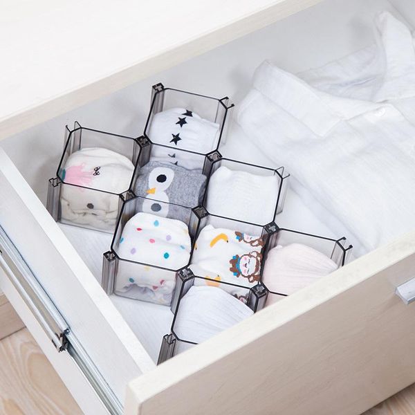 

storage drawers 6pcs adjustable drawer honeycomb clapboard partition divider box separator diy grid cell sorting panties socks