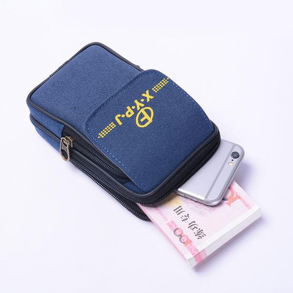 

multi-function phone coin card waist bag wear belt pocket outdoor porta tarjetas heuptas heren creative gift purse bags