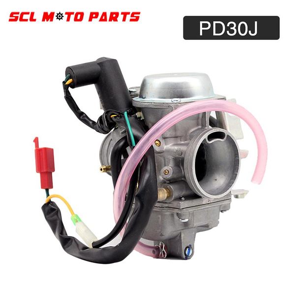 

motorcycle fuel system alconstar-pd30j 30mm carburetor for 250cc scooter atv quad 172mm cf250 ch250 cn250 helix qlink commuter 250 roketa