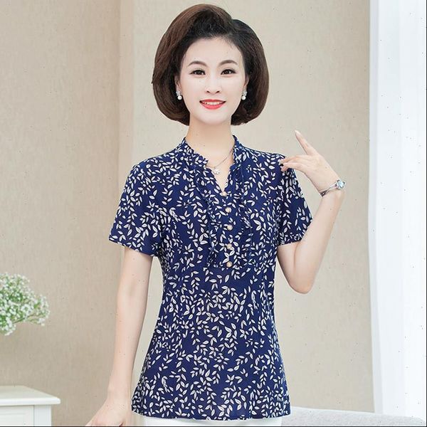 

summer plus size vintage womens blouses short sleeve korean v neck and, White