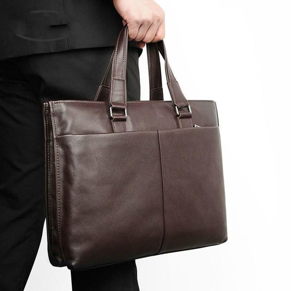 

men's leather handbag, 13 inch lapbriefcase, 790, business briefcases
