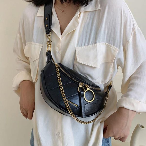 

women's waist bag belt bags fashion pu leather fanny pack packs hip package female crossbody chest