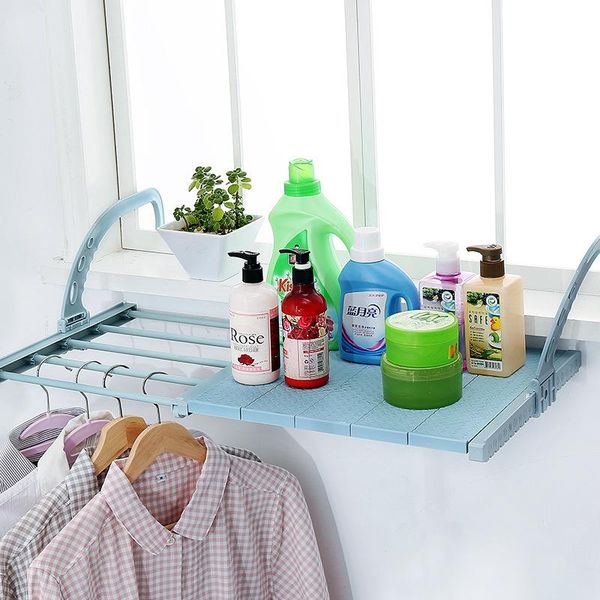 

laundry bags multifunction balcony radiator dryer home hanging shelf adjustable fence hook clothe towel holder rack storage