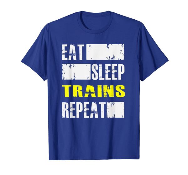 

Eat Sleep Trains Repeat - Funny Locomotive T Shirt, Mainly pictures