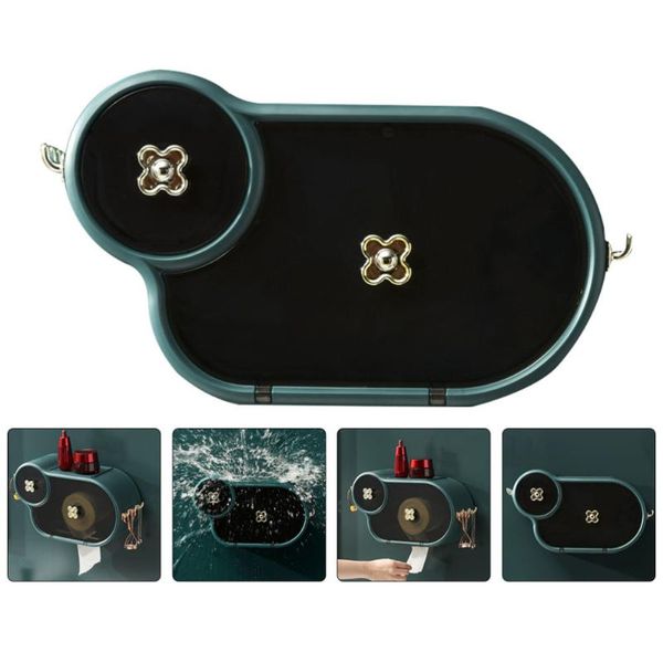

toilet paper holders 1pc daily tissue holder durable dark green box useful