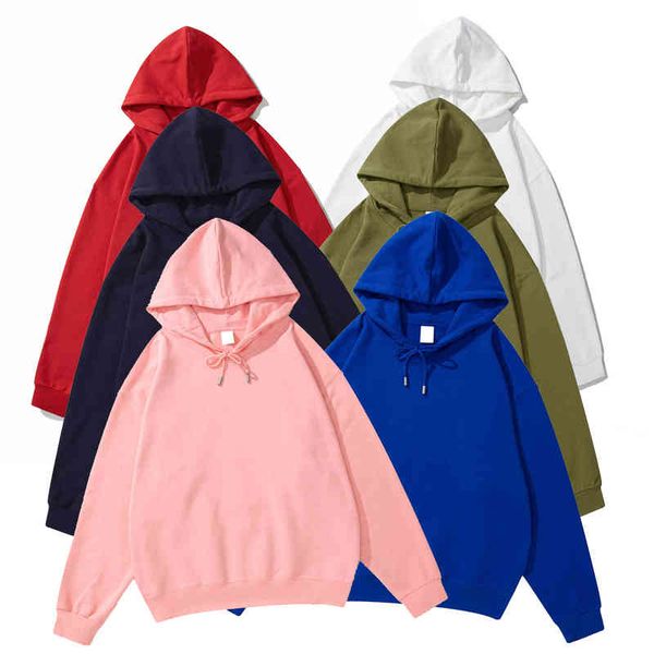 

480 grams loose pullover hoodie solid color oversize, Black