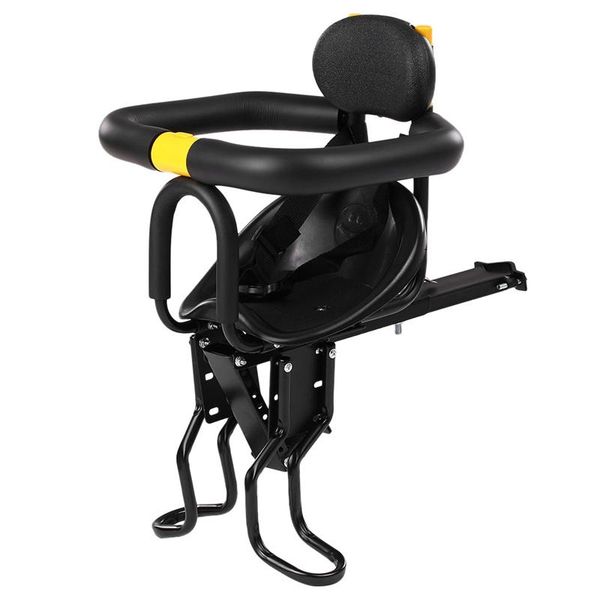 

bike saddles toddler seat kids child safety carrier front saddle cushion with back rest foot pedals for