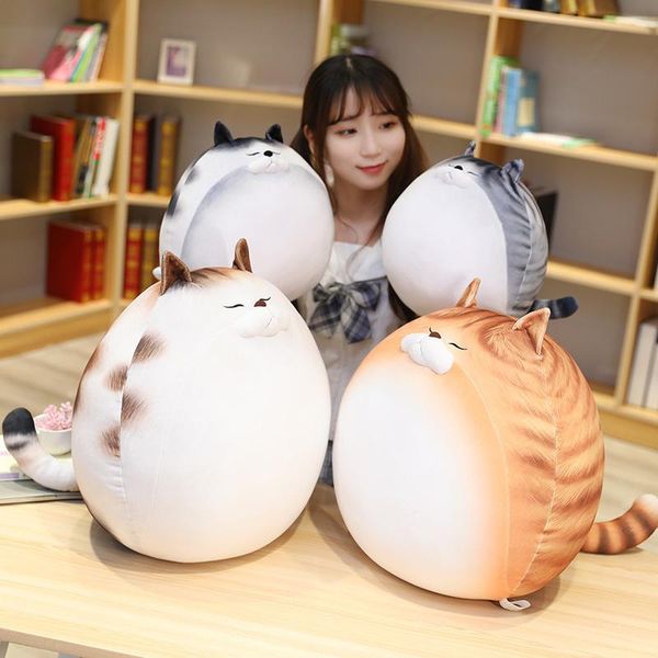 

pillow cute printed cartoon plush cat super soft stuffed animal back cushion home decor pillows for kids girls birthday gift