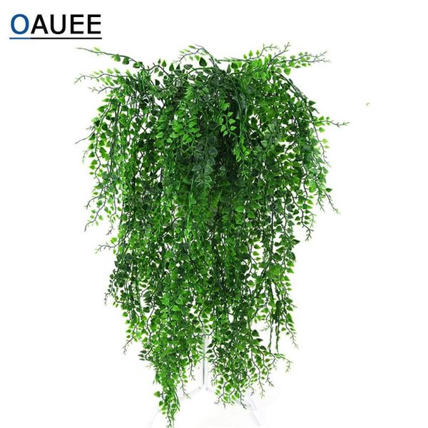 

decorative flowers & wreaths artificial hanging plants ivy vine fake leaves greeny chain wall home room garden wedding garland outside decor