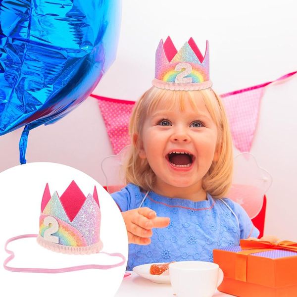 

party hats adorable baby birthday cap boys girls pricess crown number headband